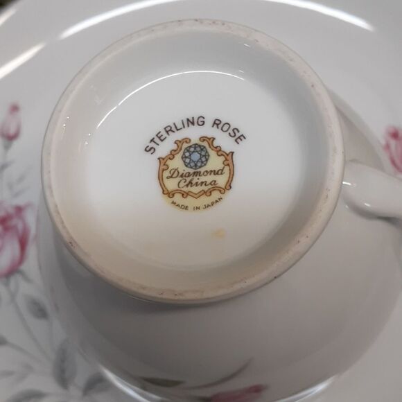 Snack set 7-pc , Regina Rose by Royal Cameo & Sterling Rose pitcher - Picture 8 of 14